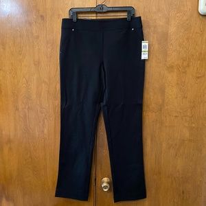 INC Straight Leg Regular Black Pants Size 14